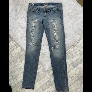 Decree Straight Leg Ripped Jeans, size 9